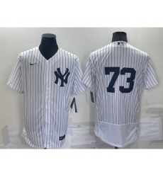 Men's New York Yankees #73 Antoan Richardson White No Name Stitched MLB Flex Base Nike Jersey
