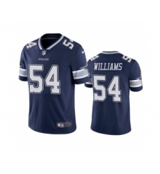 Men's Dallas Cowboys #54 Sam Williams Navy Vapor Limited Stitched Jersey