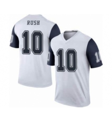 Men's Nike Dallas Cowboys #10 Cooper Rush White Stitched NFL Limited Rush Jersey