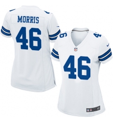 Women's Nike Dallas Cowboys #46 Alfred Morris Game White NFL Jersey