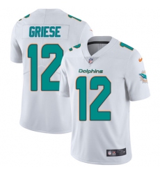 Men's Nike Miami Dolphins #12 Bob Griese White Vapor Untouchable Limited Player NFL Jersey