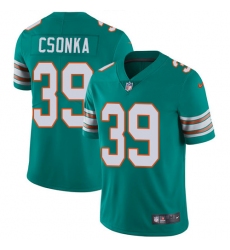 Youth Nike Miami Dolphins #39 Larry Csonka Elite Aqua Green Alternate NFL Jersey