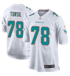 Men's Nike Miami Dolphins #78 Laremy Tunsil Game White NFL Jersey
