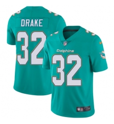 Men's Nike Miami Dolphins #32 Kenyan Drake Aqua Green Team Color Vapor Untouchable Limited Player NFL Jersey