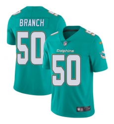 Men's Nike Miami Dolphins #50 Andre Branch Aqua Green Team Color Vapor Untouchable Limited Player NFL Jersey