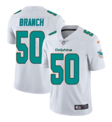 Youth Nike Miami Dolphins #50 Andre Branch Elite White NFL Jersey