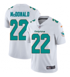 Youth Nike Miami Dolphins #22 T.J. McDonald White Vapor Untouchable Limited Player NFL Jersey