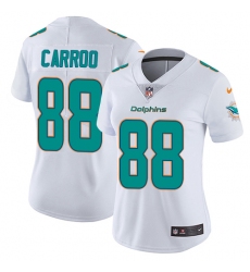 Women's Nike Miami Dolphins #88 Leonte Carroo White Vapor Untouchable Limited Player NFL Jersey