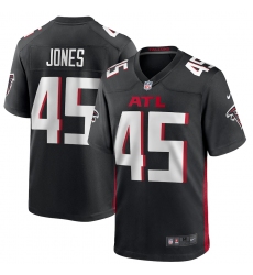Men's Atlanta Falcons #45 Deion Jones Nike Black Game Player Jersey