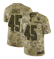 Men's Nike Atlanta Falcons #45 Deion Jones Limited Camo 2018 Salute to Service NFL Jersey