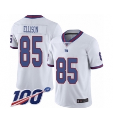 Men's New York Giants #85 Rhett Ellison Limited White Rush Vapor Untouchable 100th Season Football Jersey