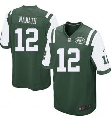 Men's Nike New York Jets #12 Joe Namath Game Green Team Color NFL Jersey