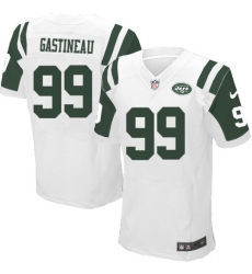 Men's Nike New York Jets #99 Mark Gastineau Elite White NFL Jersey