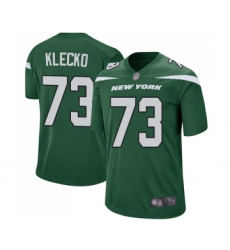 Men's New York Jets #73 Joe Klecko Game Green Team Color Football Jersey