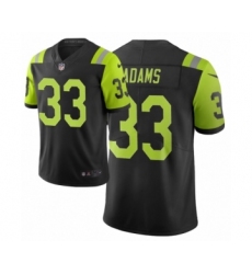 Men New York Jets #33 Jamal Adams Black Green City Edition Vapor Limited Jersey