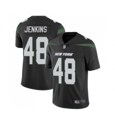Men's New York Jets #48 Jordan Jenkins Black Alternate Vapor Untouchable Limited Player Footbal