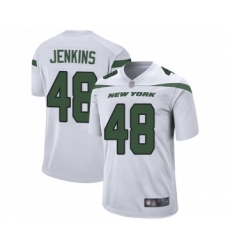Men's New York Jets #48 Jordan Jenkins Game White Football Jersey