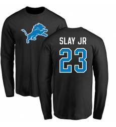 NFL Nike Detroit Lions #23 Darius Slay Jr Black Backer Pullover Hoodie