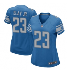 Women's Nike Detroit Lions #23 Darius Slay Jr Game Blue Team Color NFL Jersey