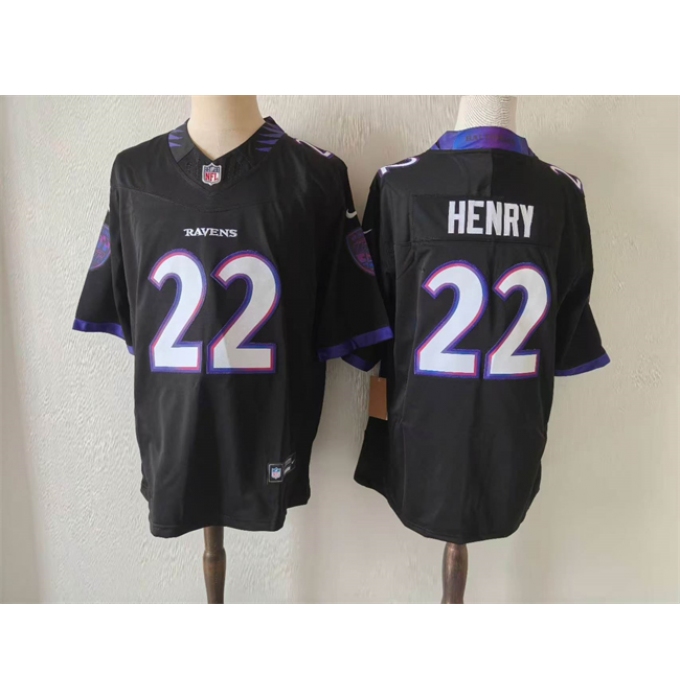 Women's Baltimore Ravens #22 Derrick Henry purple F.U.S.E. Vapor Football Jersey(Run Small)
