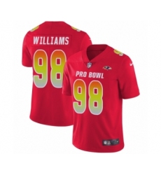 Youth Baltimore Ravens #98 Brandon Williams Limited Red AFC 2019 Pro Bowl Football Jersey