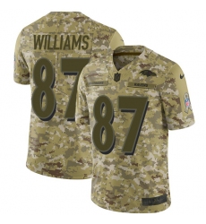 Men's Nike Baltimore Ravens #87 Maxx Williams Limited Camo 2018 Salute to Service NFL Jersey