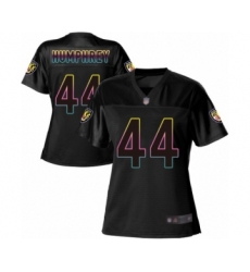 Women's Baltimore Ravens #44 Marlon Humphrey Game Black Fashion Football Jersey