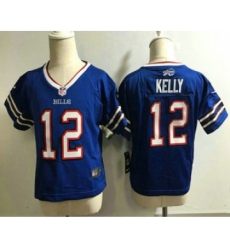Toddler Buffalo Bills #12 Jim Kelly Retired Royal Blue Stitched NFL Nike Game Jersey