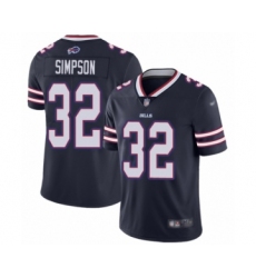 Men's Buffalo Bills #32 O. J. Simpson Limited Navy Blue Inverted Legend Football Jersey