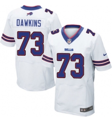 Men's Nike Buffalo Bills #73 Dion Dawkins Elite White NFL Jersey
