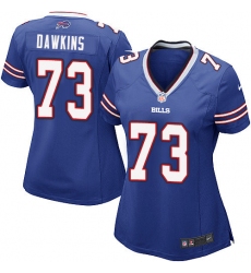 Women's Nike Buffalo Bills #73 Dion Dawkins Game Royal Blue Team Color NFL Jersey