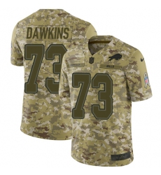 Youth Nike Buffalo Bills #73 Dion Dawkins Limited Camo 2018 Salute to Service NFL Jersey