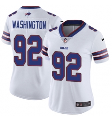 Women's Nike Buffalo Bills #92 Adolphus Washington Elite White NFL Jersey