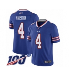 Men's Buffalo Bills #4 Stephen Hauschka Royal Blue Team Color Vapor Untouchable Limited Player 100th Season Football Jersey