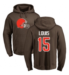 NFL Nike Cleveland Browns #15 Ricardo Louis Brown Name & Number Logo Pullover Hoodie