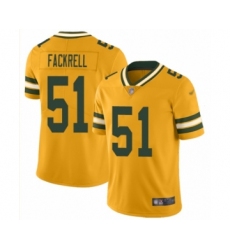 Women's Green Bay Packers #51 Kyler Fackrell Limited Gold Inverted Legend Football Jersey