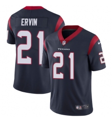 Men's Nike Houston Texans #21 Tyler Ervin Navy Blue Team Color Vapor Untouchable Limited Player NFL Jersey