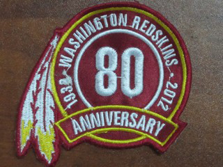 Washington RedSkins 80TH Patch