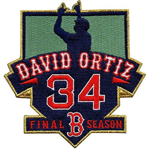 David Ortiz Boston Red Sox #34 MLB Men's Retirement Patch